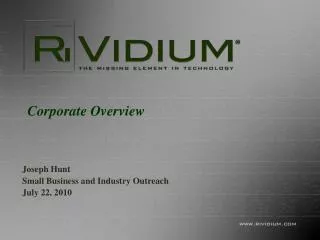 Corporate Overview