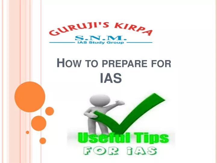 how to prepare for ias