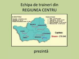 echipa de traineri din regiunea centru