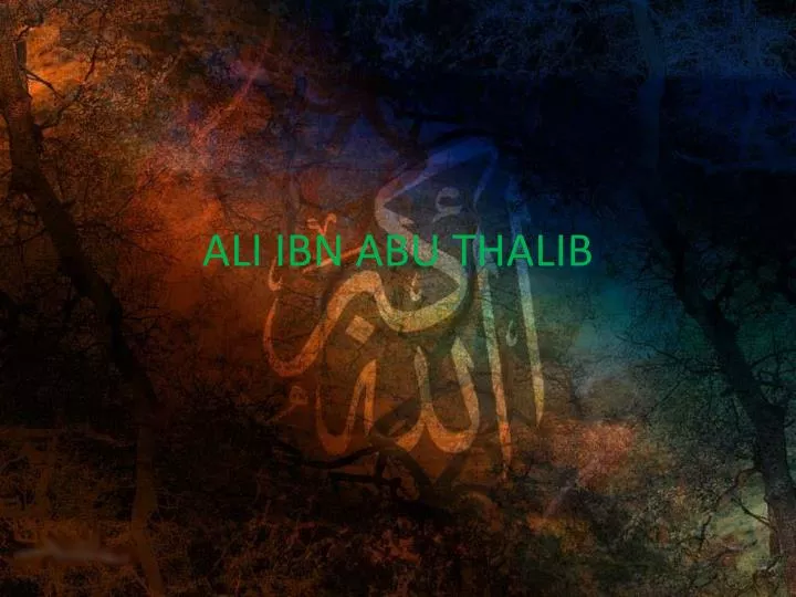 ali ibn abu thalib