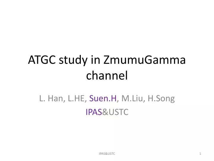 atgc study in zmumugamma channel