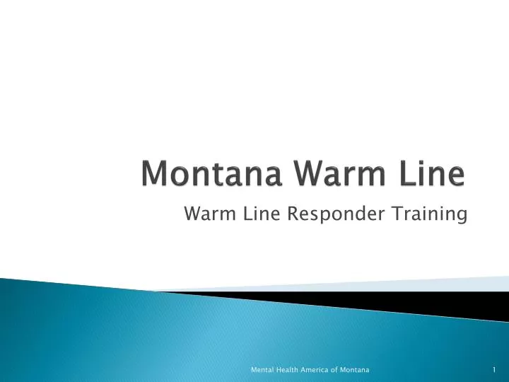 montana warm line