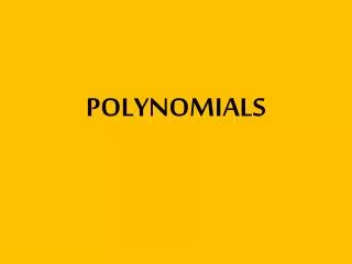 polynomials