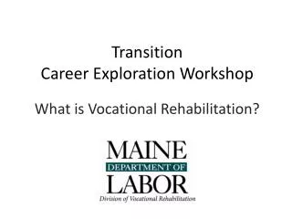 Transition Career Exploration Workshop