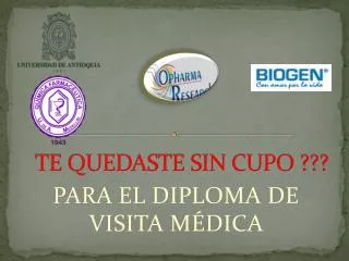 te quedaste sin cupo
