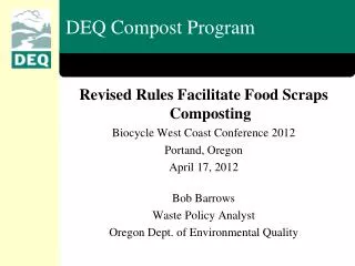DEQ Compost Program