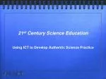 21 st Century Science Education - slide 1