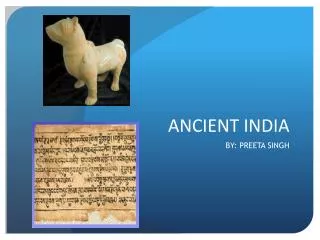 ANCIENT INDIA