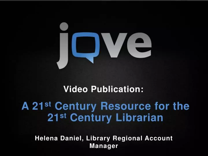 a 21 st century resource for the 21 st century librarian