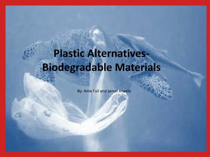 plastic alternatives biodegradable materials