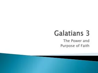 Galatians 3