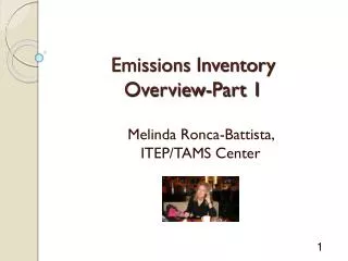 Emissions Inventory Overview-Part 1