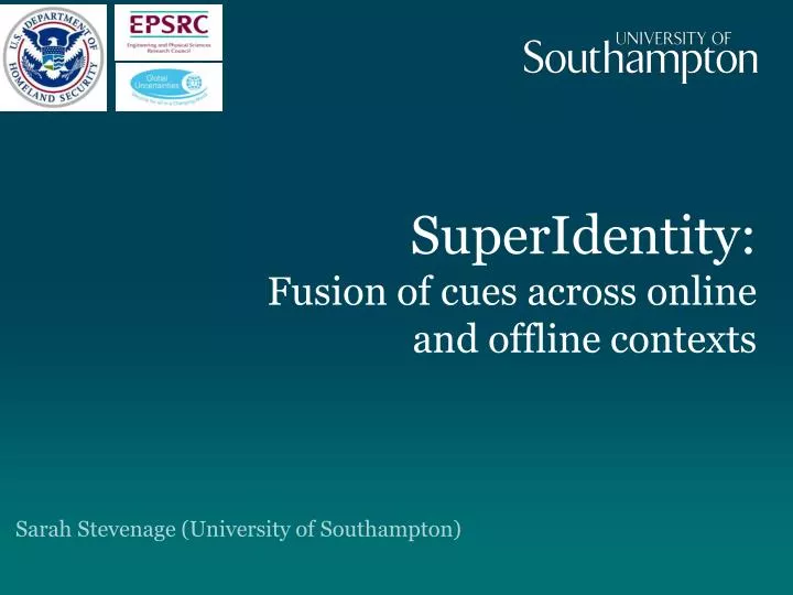 superidentity fusion of cues across online and offline contexts