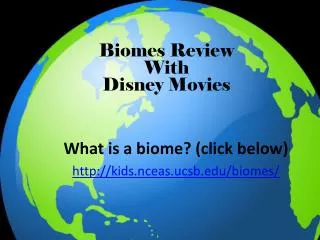 Biomes Review With Disney Movies