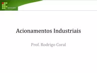 acionamentos industriais