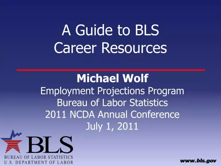 a guide to bls career resources