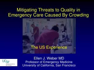 Mitigating Threats to Quality in Emergency Care Caused By Crowding