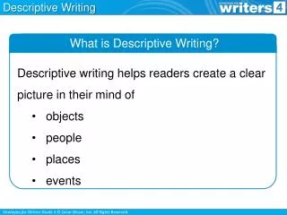 What is Descriptive Writing?
