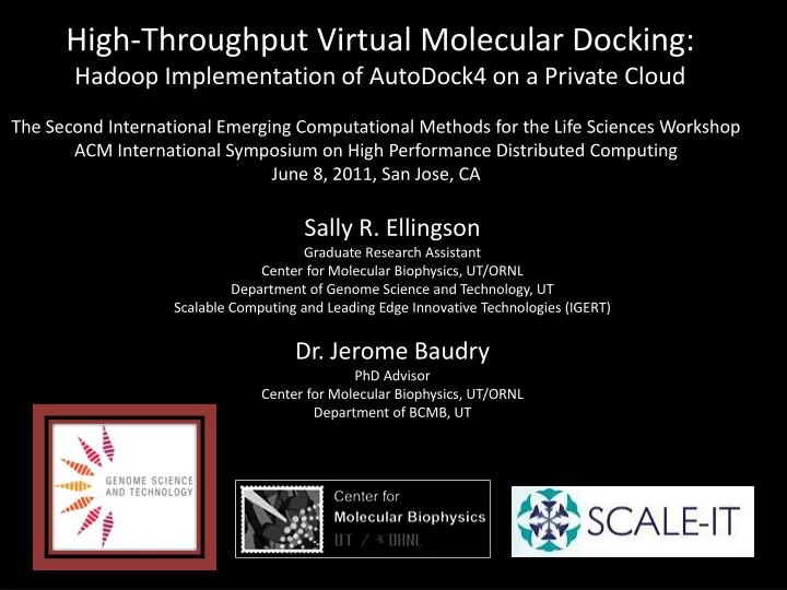 high throughput virtual molecular docking hadoop implementation of autodock4 on a private cloud