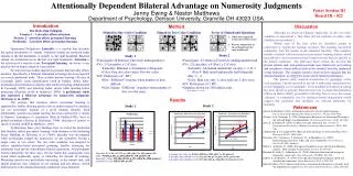 Attentionally Dependent Bilateral Advantage on Numerosity Judgments