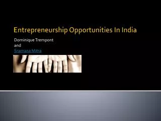 Entrepreneurship Opportunities In India