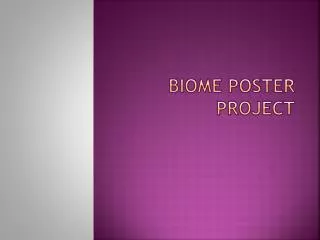 Biome Poster Project