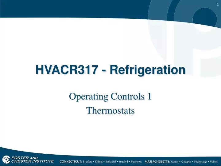 hvacr317 refrigeration