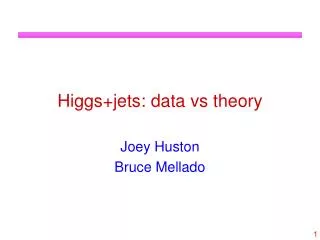 Higgs+jets : data vs theory