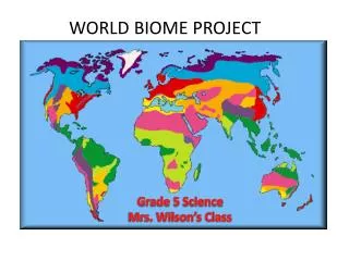 WORLD BIOME PROJECT