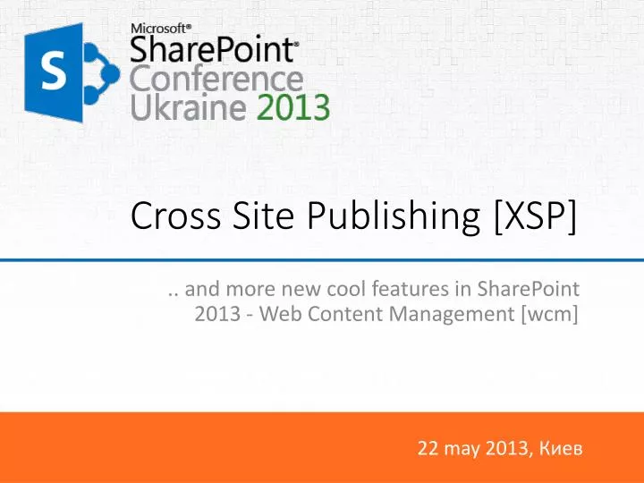 cross site publishing xsp
