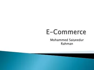 E-Commerce