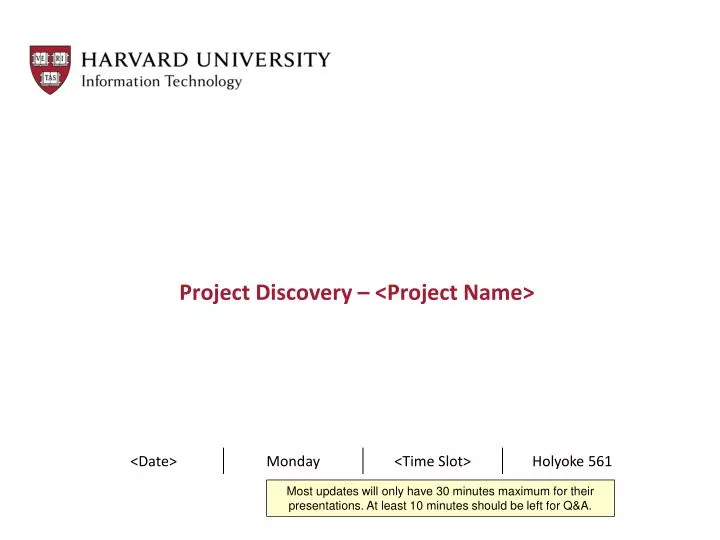 project discovery project name