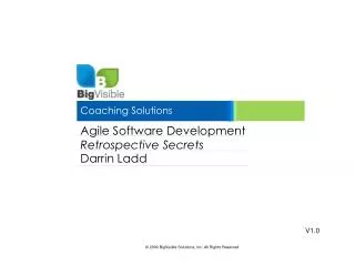 Agile Software Development Retrospective Secrets