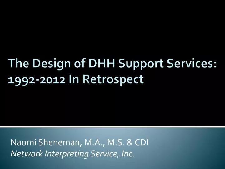 naomi sheneman m a m s cdi network interpreting service inc