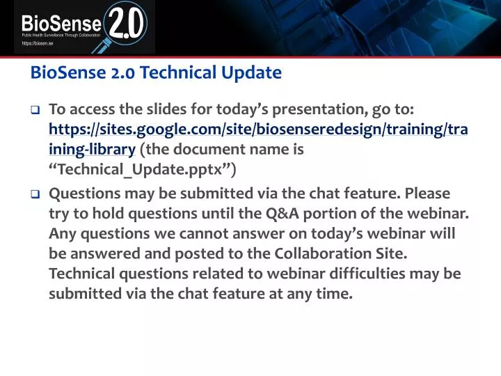 biosense 2 0 technical update