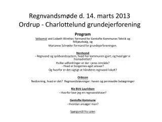 regnvandsm de d 14 marts 2013 ordrup charlottelund grundejerforening