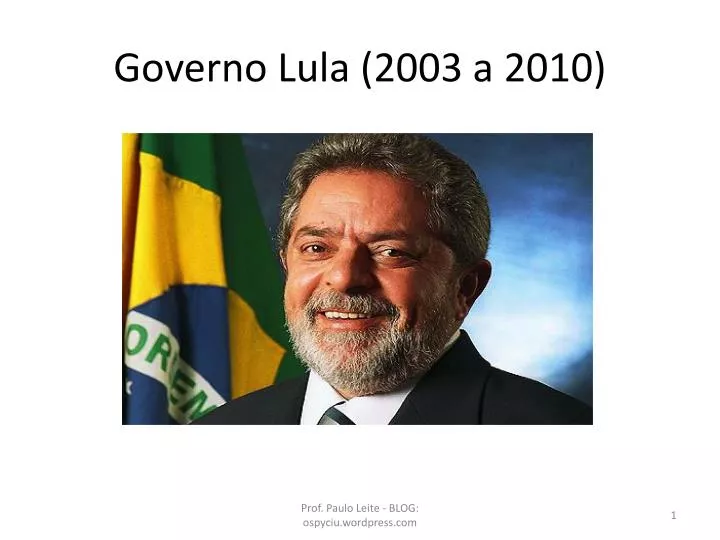 governo lula 2003 a 2010