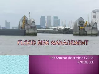 Flood Risk Management