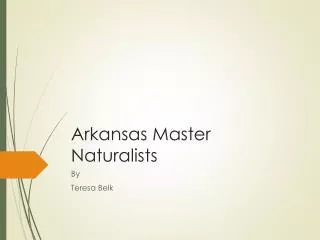 Arkansas Master Naturalists