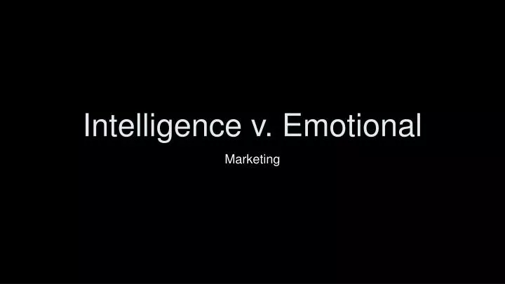 intelligence v emotional