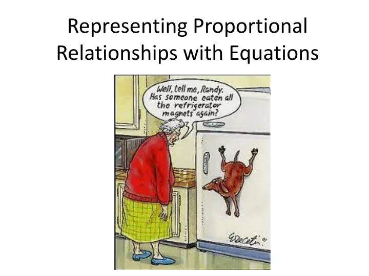 representing proportional relationships with equations