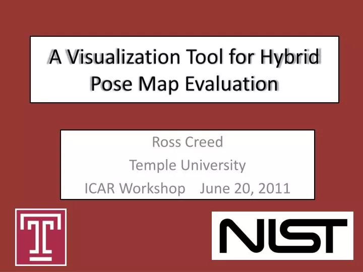 a visualization tool for hybrid pose map evaluation