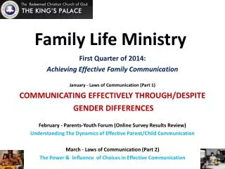 Family Life Ministry