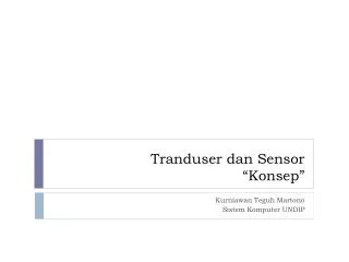 tranduser dan sensor konsep