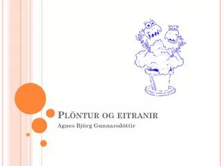 Plöntur og eitranir