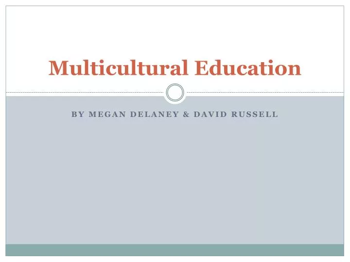 multicultural education