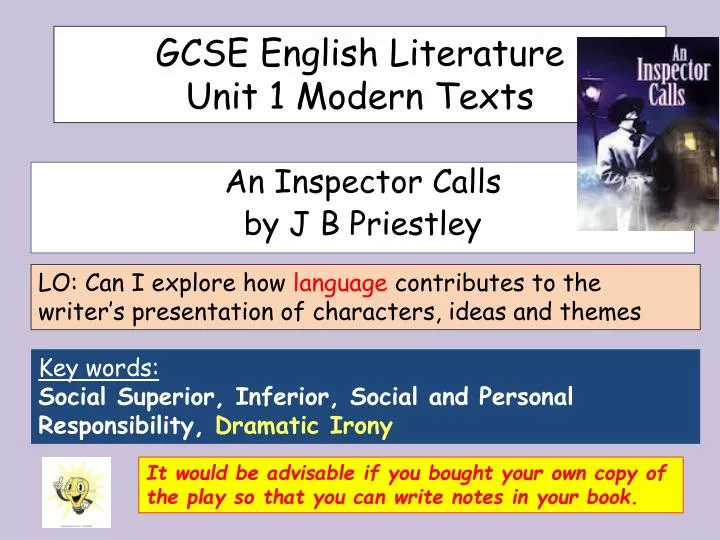 gcse english literature unit 1 modern texts