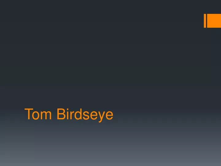 tom birdseye