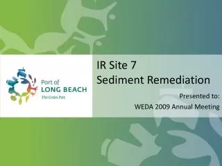 IR Site 7 Sediment Remediation