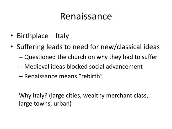 renaissance